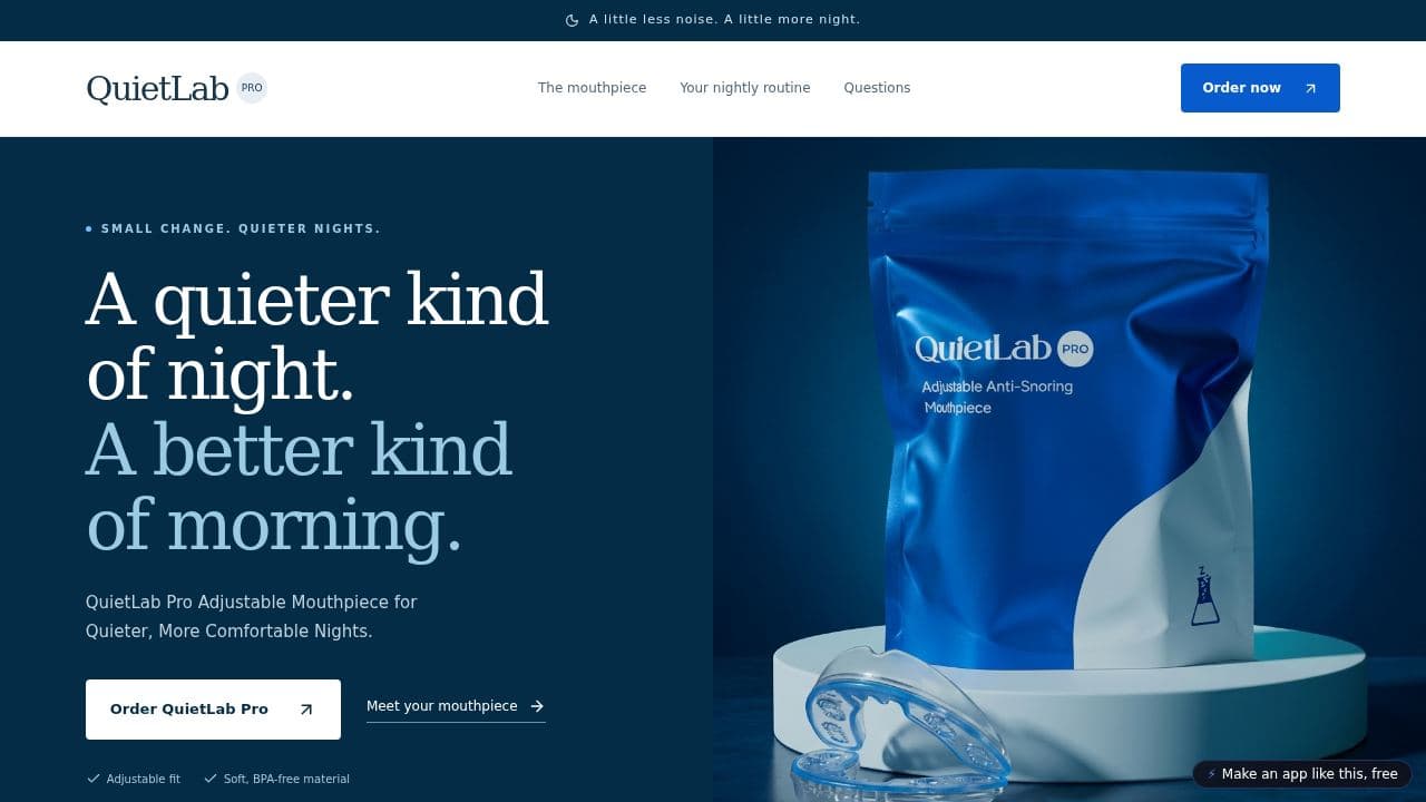 Screenshot of QuietLab Pro