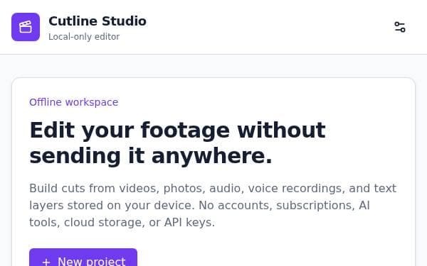 Screenshot of Cutline Studio