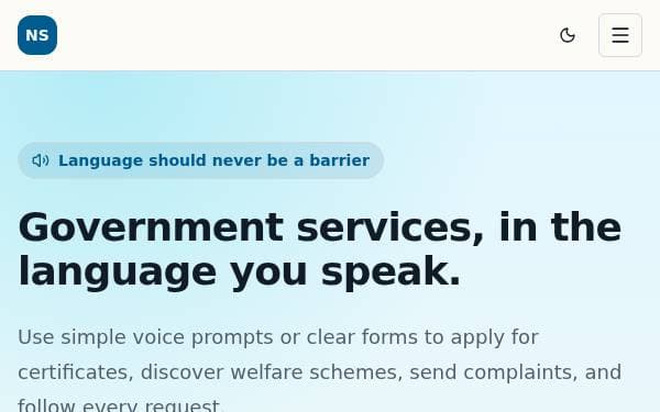 Screenshot of VoiceGov Connect