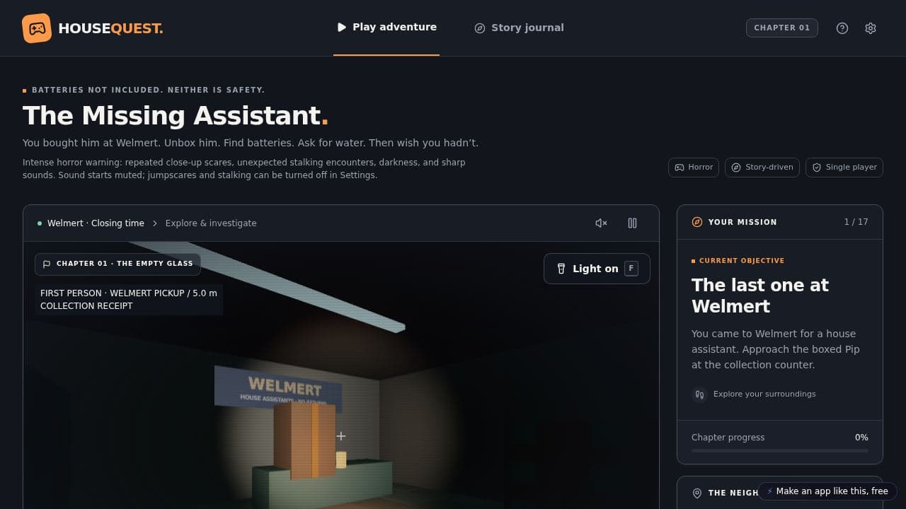 Screenshot of House Quest