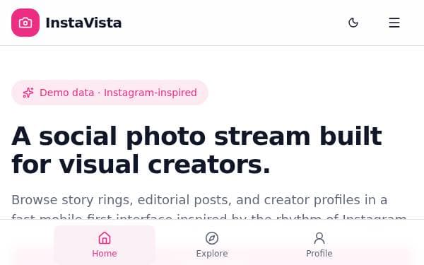 Screenshot of InstaVista