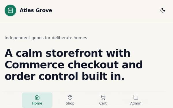 Screenshot of Atlas Grove