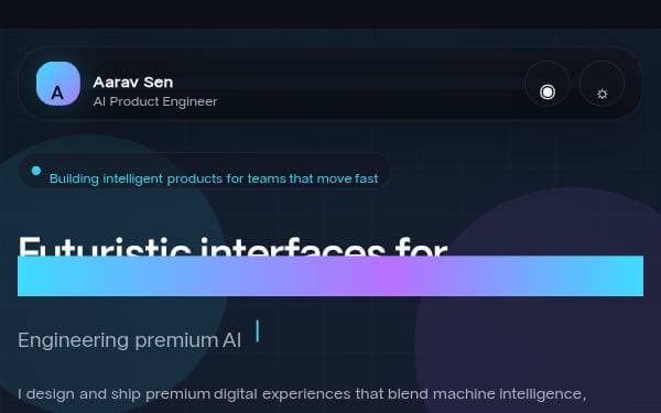 Screenshot of Neural Pulse Portfolio