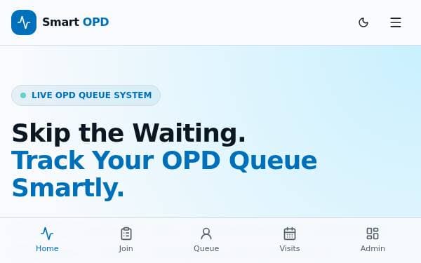 Screenshot of Smart OPD Queue