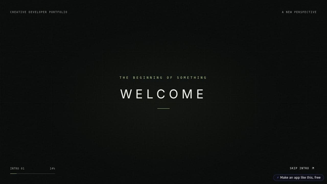 Screenshot of Student Developer Portfolio (Remix)