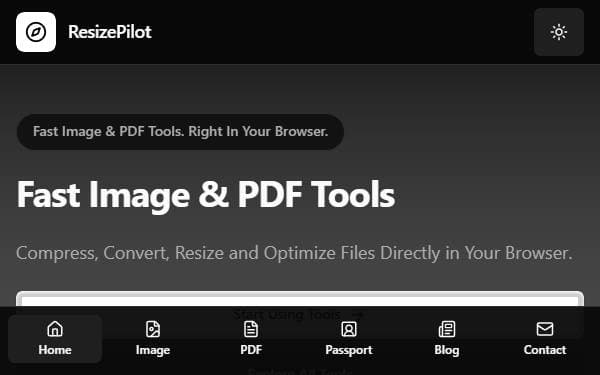 Screenshot of ResizePilot