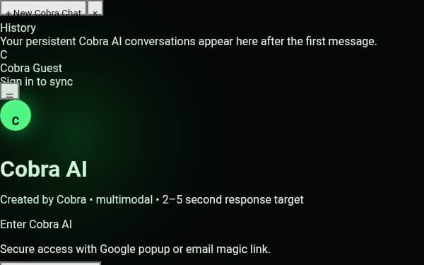 Screenshot of Cobra AI Nexus