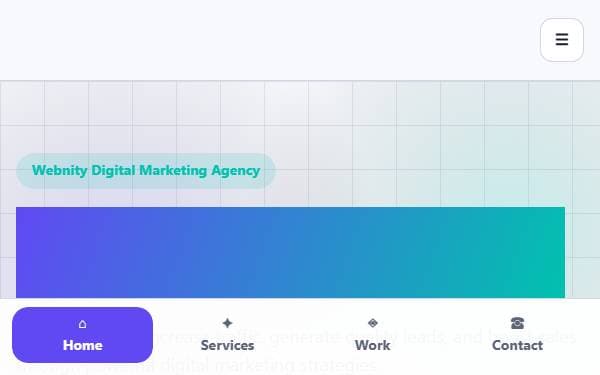Screenshot of Webnity Growth