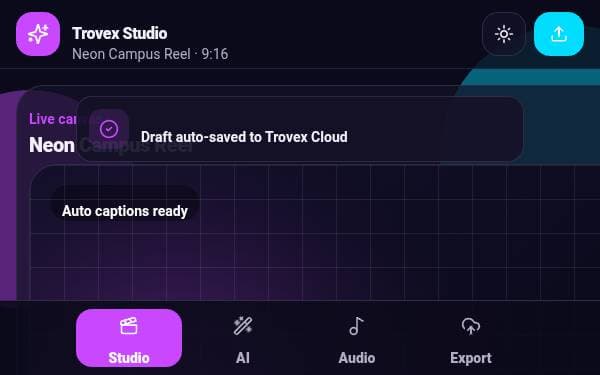Screenshot of Trovex Studio