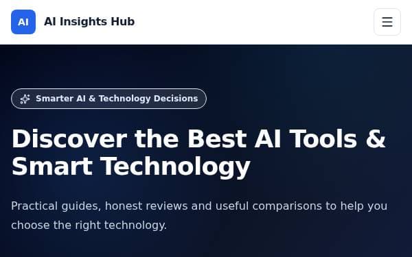 Screenshot of AI Insights Hub