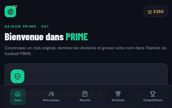 Screenshot of Prime Football Online