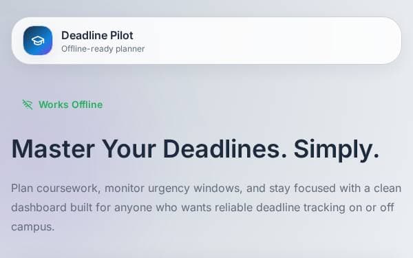 Screenshot of Deadline Pilot