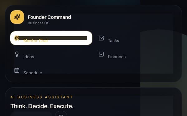 Screenshot of Founder Command