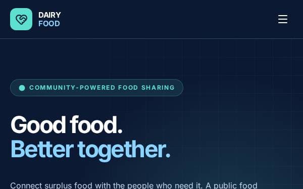 Screenshot of DAIRY FOOD