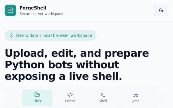 Screenshot of ForgeShell Studio