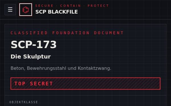 Screenshot of SCP Blackfile