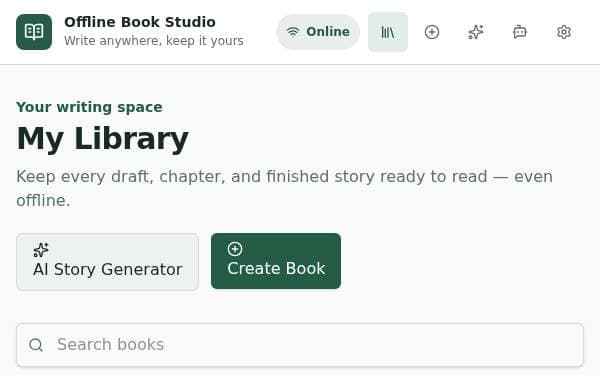 Screenshot of Multilingual Book Studio