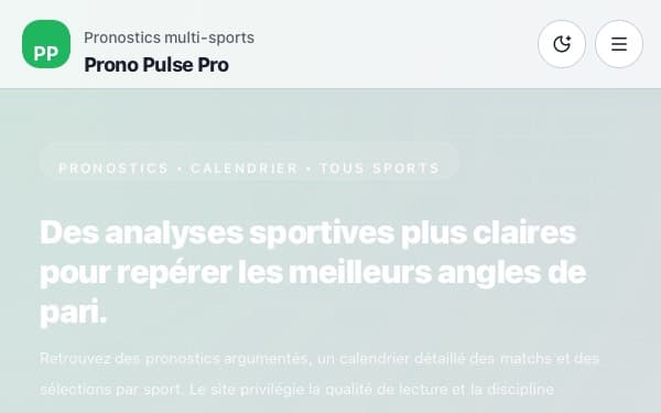 Screenshot of Prono Pulse Pro