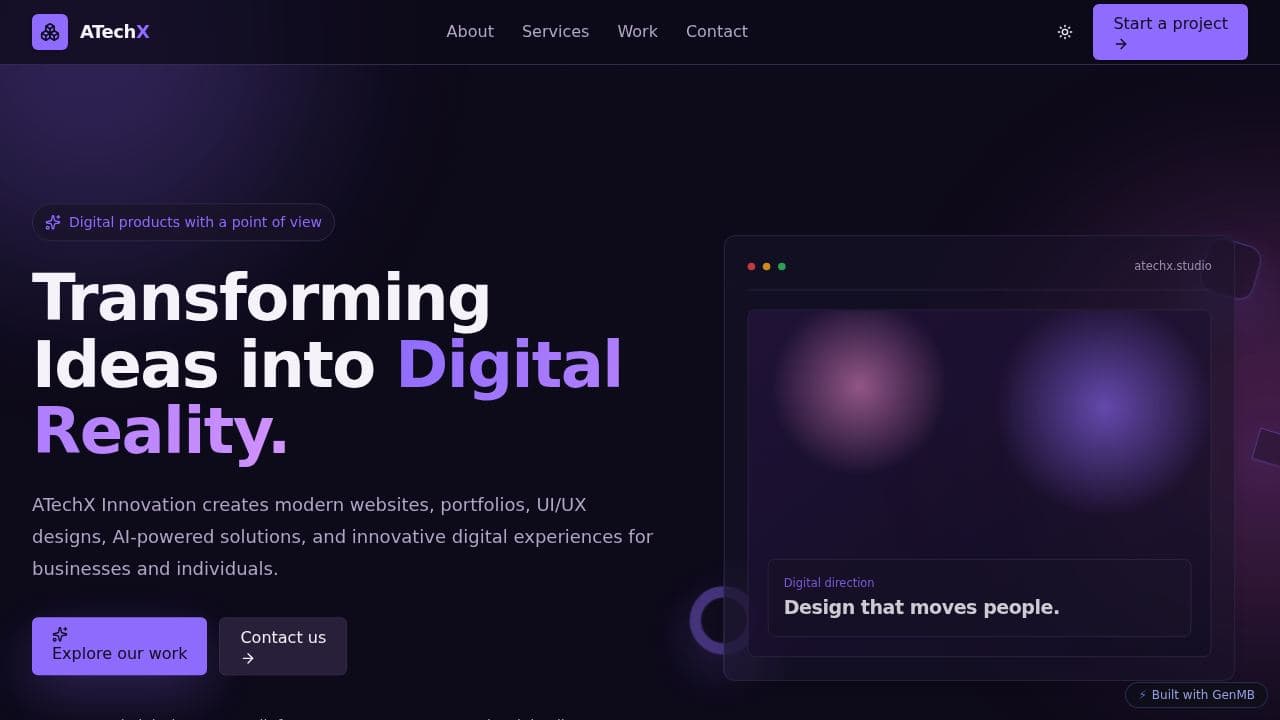 Screenshot of ATechX Innovation