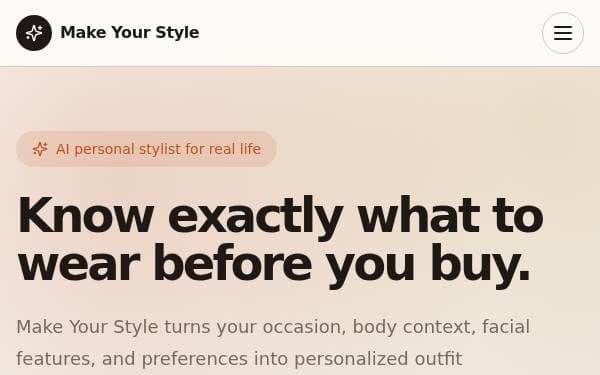 Screenshot of Make Your Style