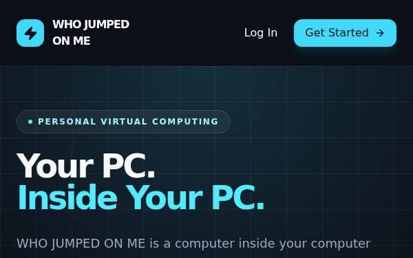 Screenshot of Virtual PC Desktop