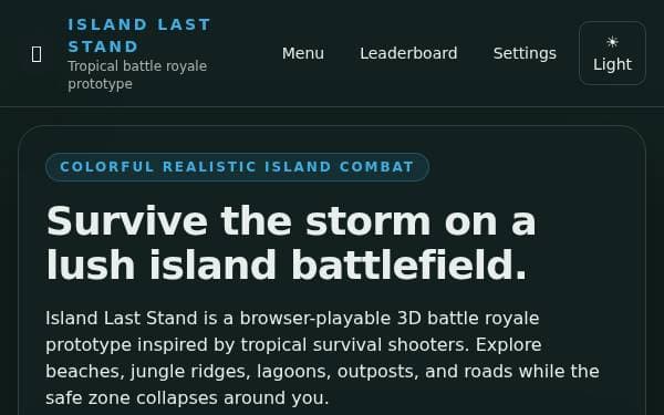 Screenshot of Island Last Stand