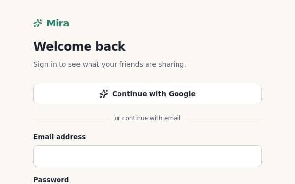 Screenshot of Lightweight Social Network