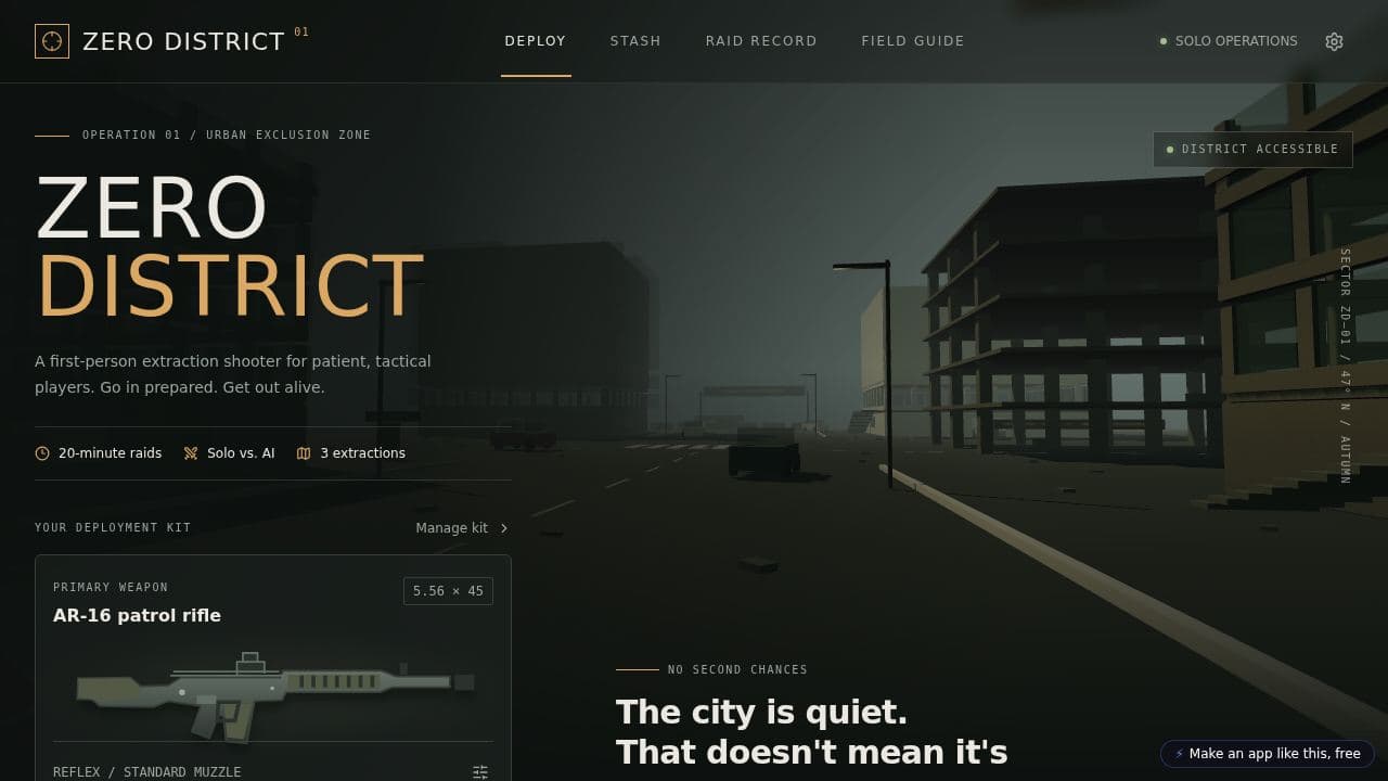 Screenshot of Urban Extraction