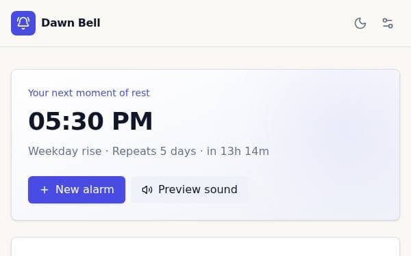 Screenshot of Dawn Bell