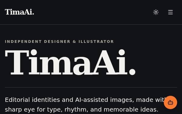 Screenshot of TimaAi Portfolio