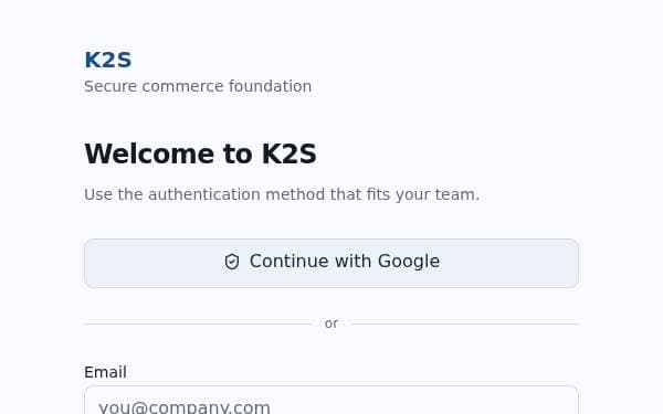 Screenshot of K2S SaaS Foundation