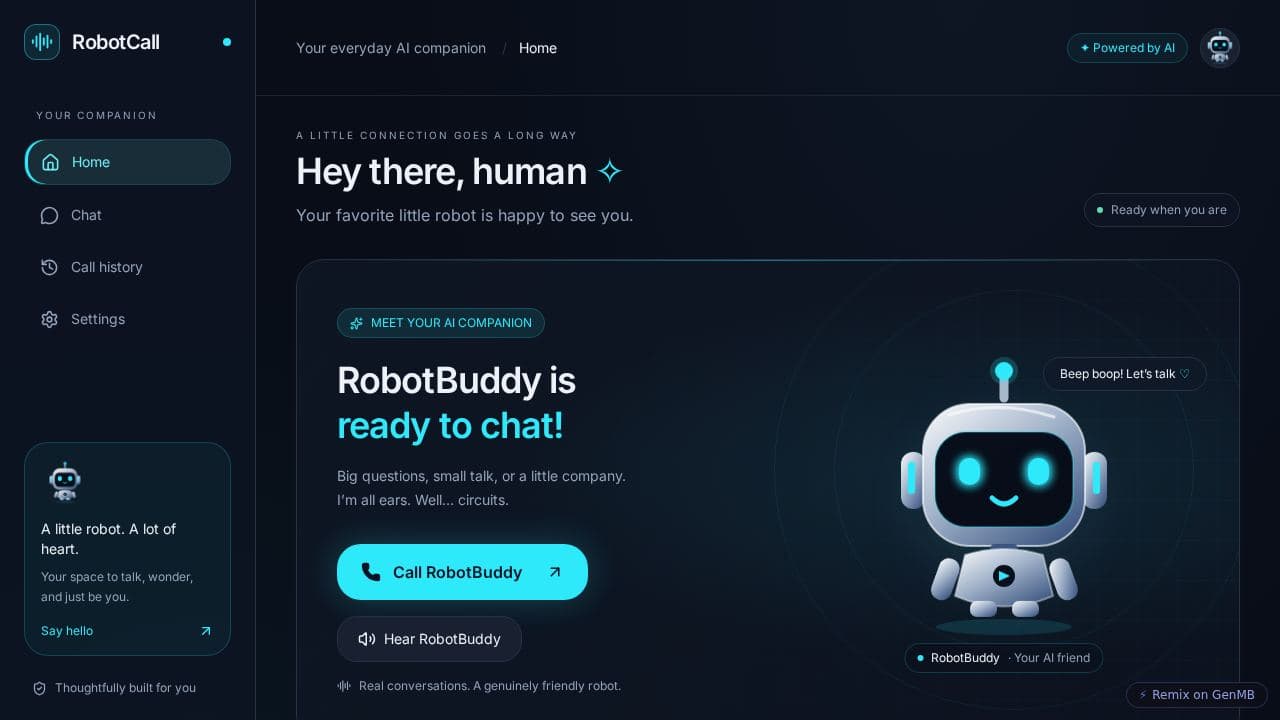 Screenshot of RobotCall Companion