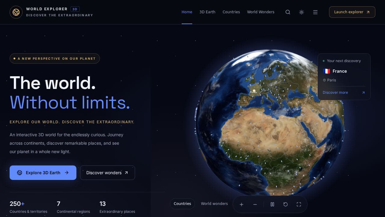 Screenshot of World Explorer 3D