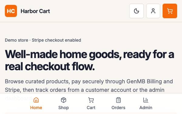 Screenshot of Harbor Cart