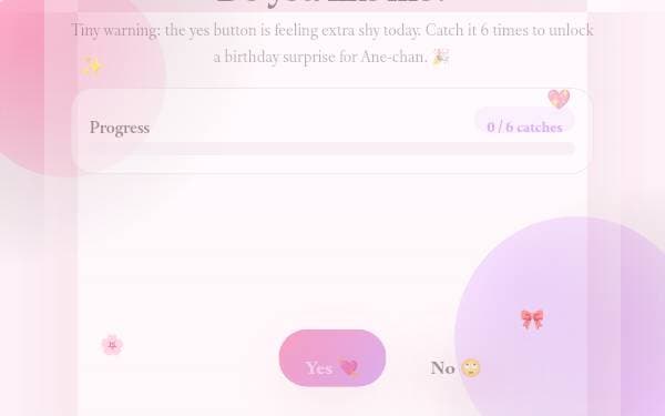 Screenshot of Birthday Chase