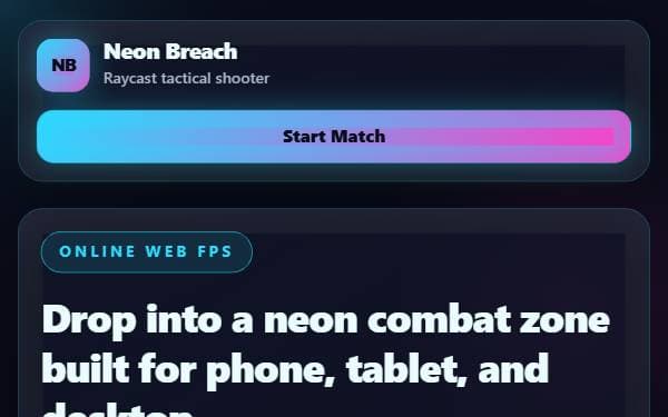 Screenshot of Neon Breach