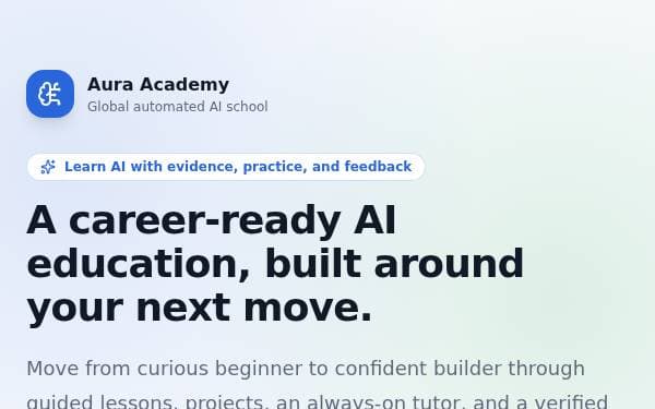 Screenshot of Global AI Academy