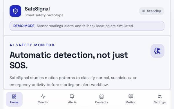 Screenshot of Smart Safety Sentinel