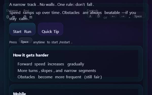 Screenshot of Rolling On