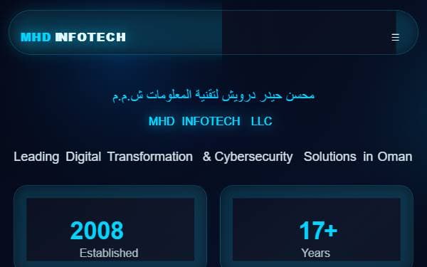 Screenshot of Cyber Oman Profile
