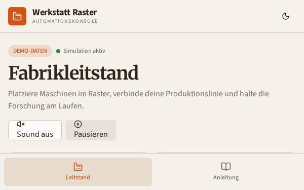 Screenshot of Werkstatt Raster