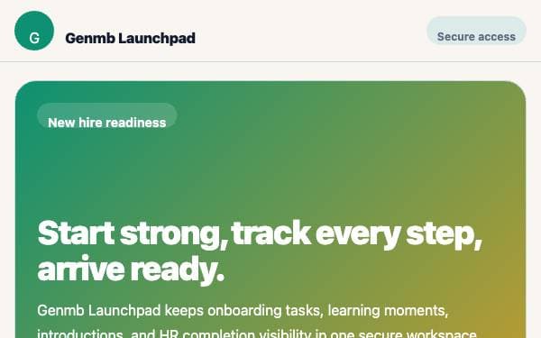 Screenshot of Genmb Launchpad