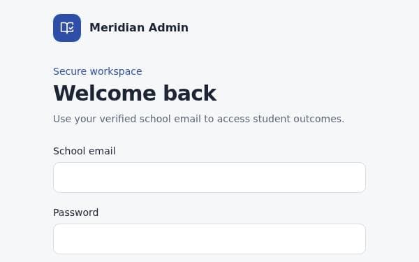 Screenshot of Student Results Admin