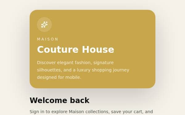 Screenshot of Maison Couture House (Clone)