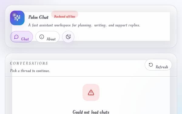 Screenshot of Pulse Chat