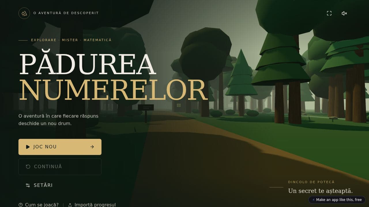 Screenshot of Padurea Numerelor