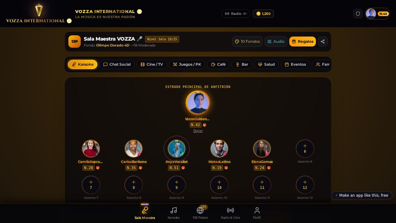 Screenshot of Vozza International (Remix)