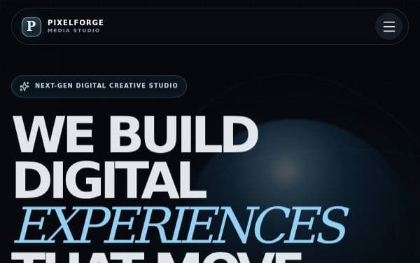 Screenshot of PixelForge Studio Experience