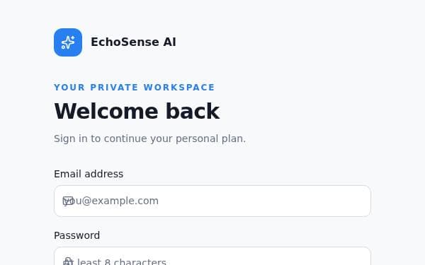 Screenshot of EchoSense AI