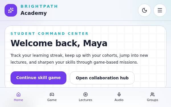 Screenshot of BrightPath Academy